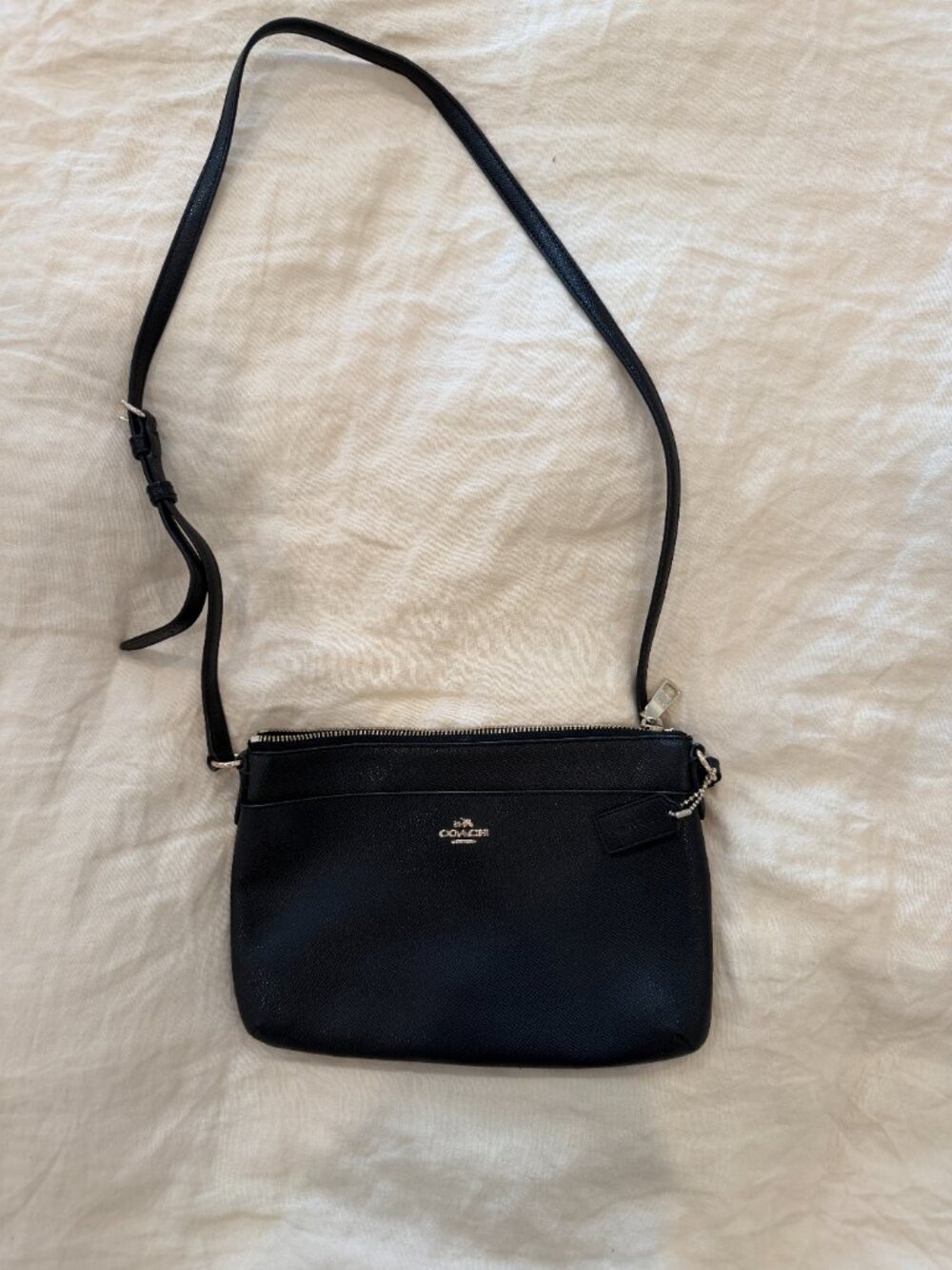 Coach Black Leather Shoulder Bag (NWOT)